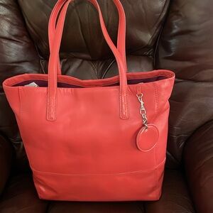 KATE LANDRY LEATHER HANDBAG